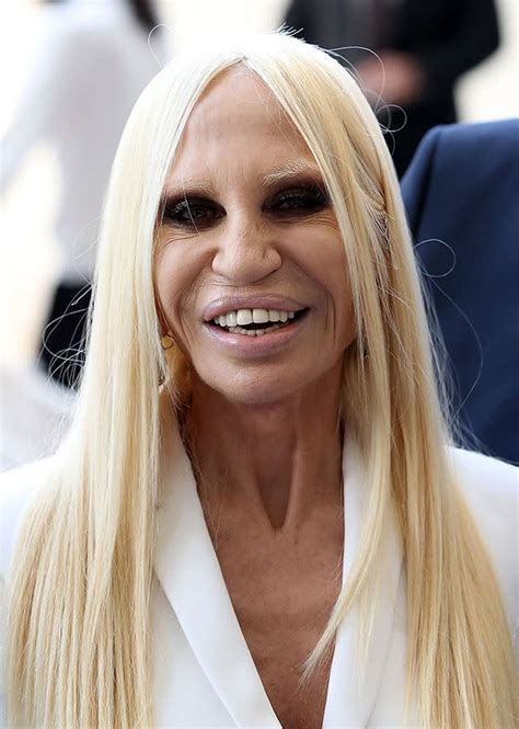 donatella Versace face